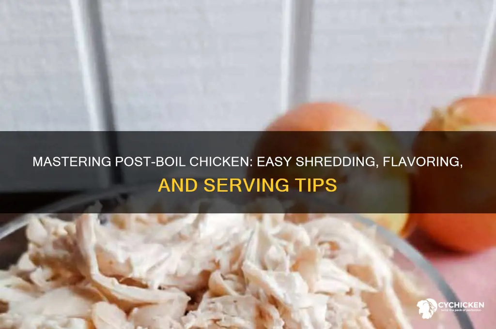 how to prepare chicken after it