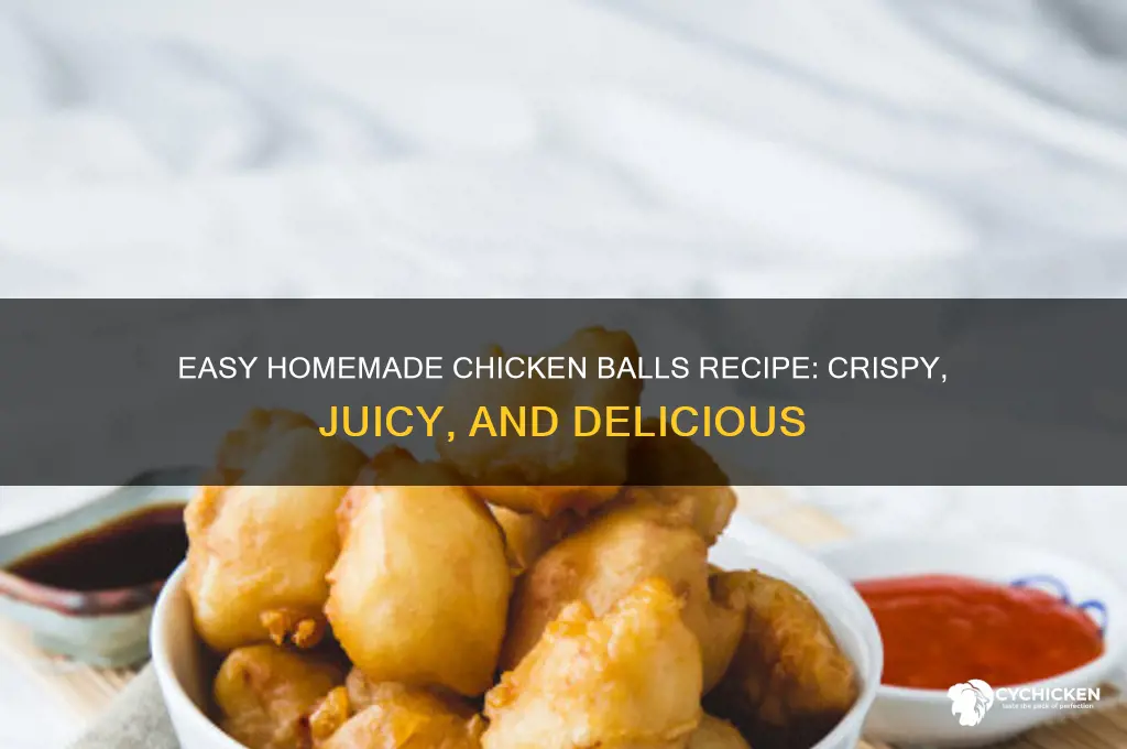 how to prepare chicken balls at home