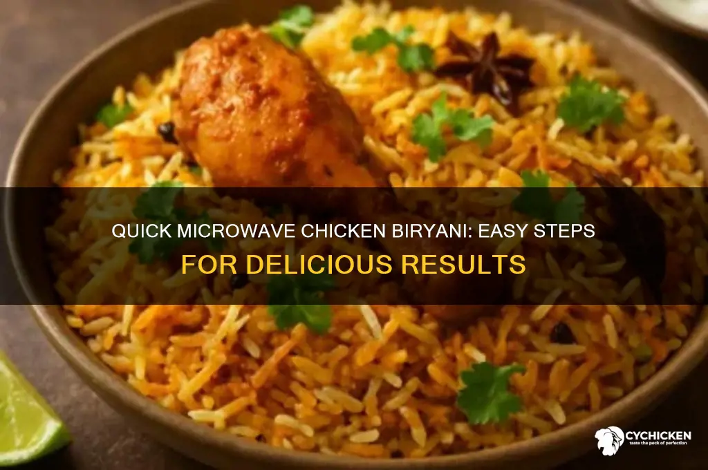 how to prepare chicken biryani in microwave