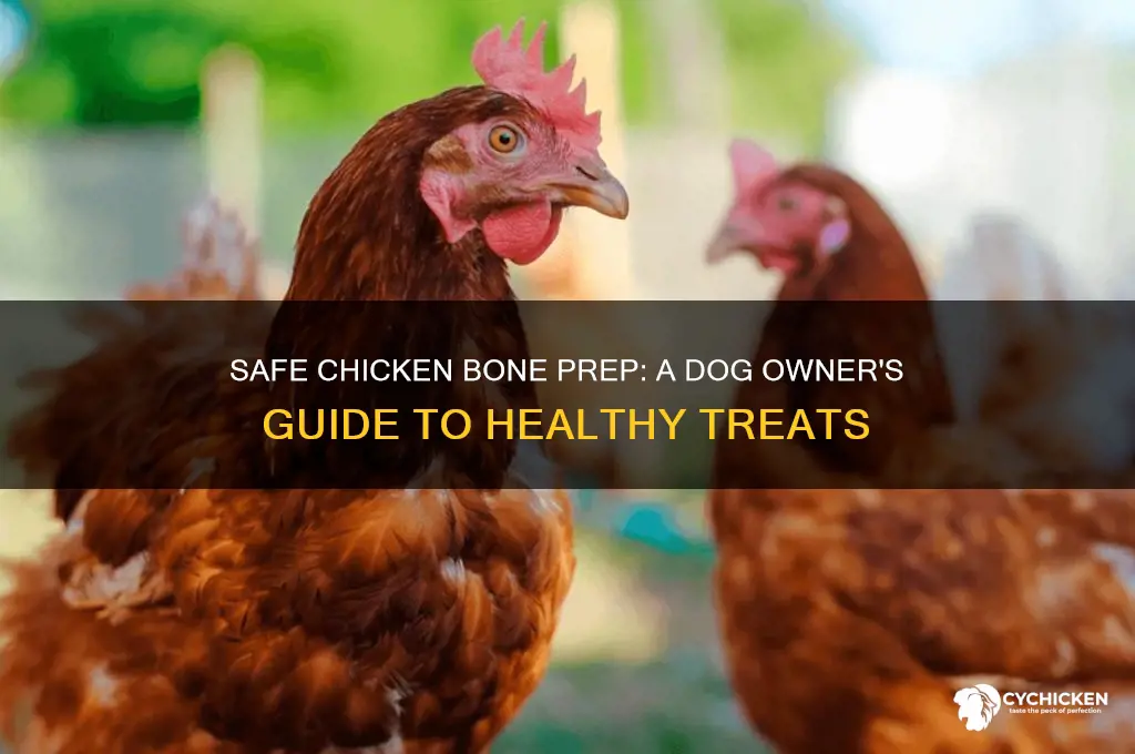 how to prepare chicken bones for dogs