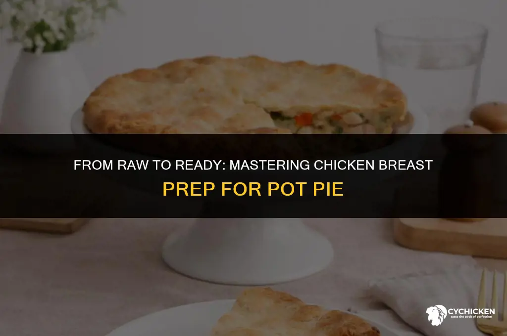 how to prepare chicken breast for pot pie