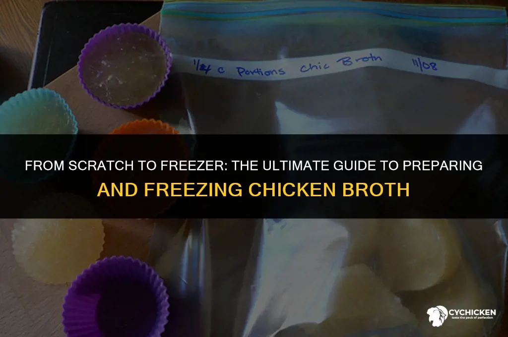 how to prepare chicken broth for freezing