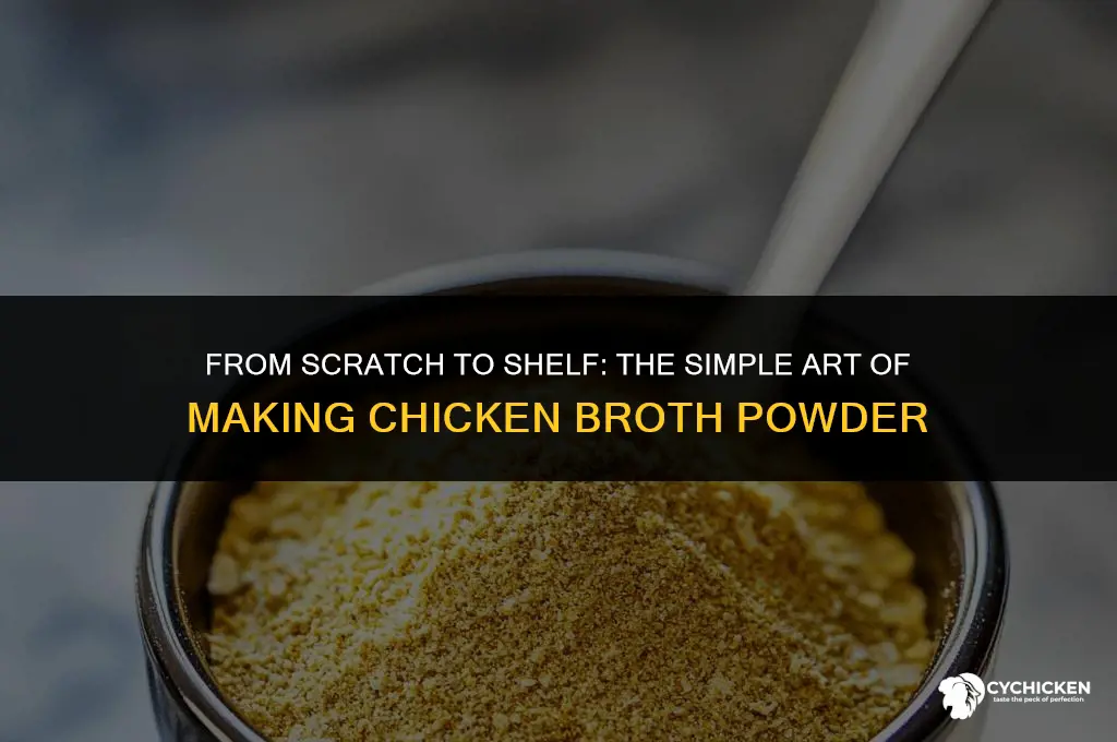 how to prepare chicken broth powder