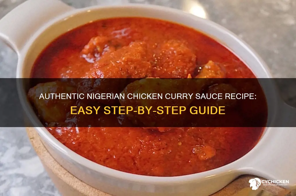 how to prepare chicken curry sauce in nigeria