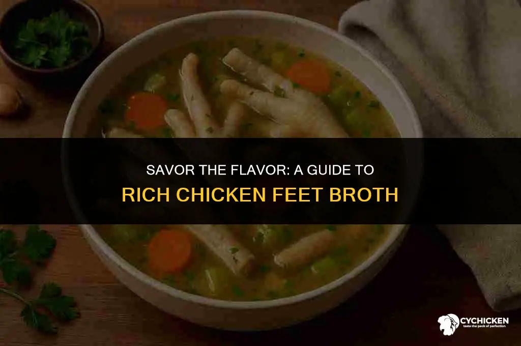 how to prepare chicken feet broth
