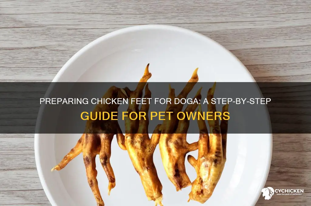 how to prepare chicken feet for doga