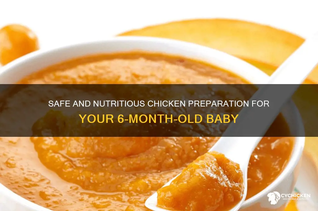 how to prepare chicken for 6 month old
