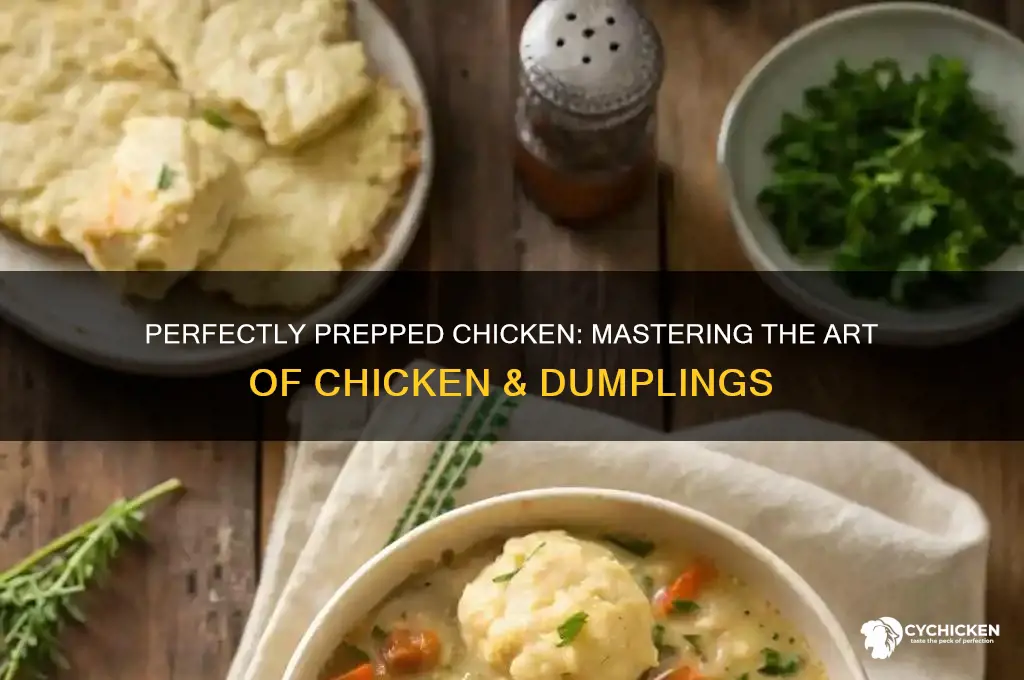 how to prepare chicken for chicken & dumplings