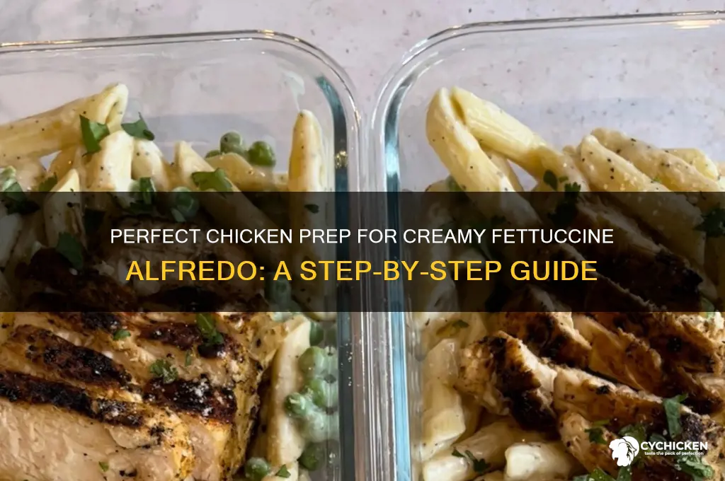 how to prepare chicken for fettuccine alfredo