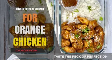 Perfectly Prepped Chicken for Crispy, Tangy Orange Chicken Delight