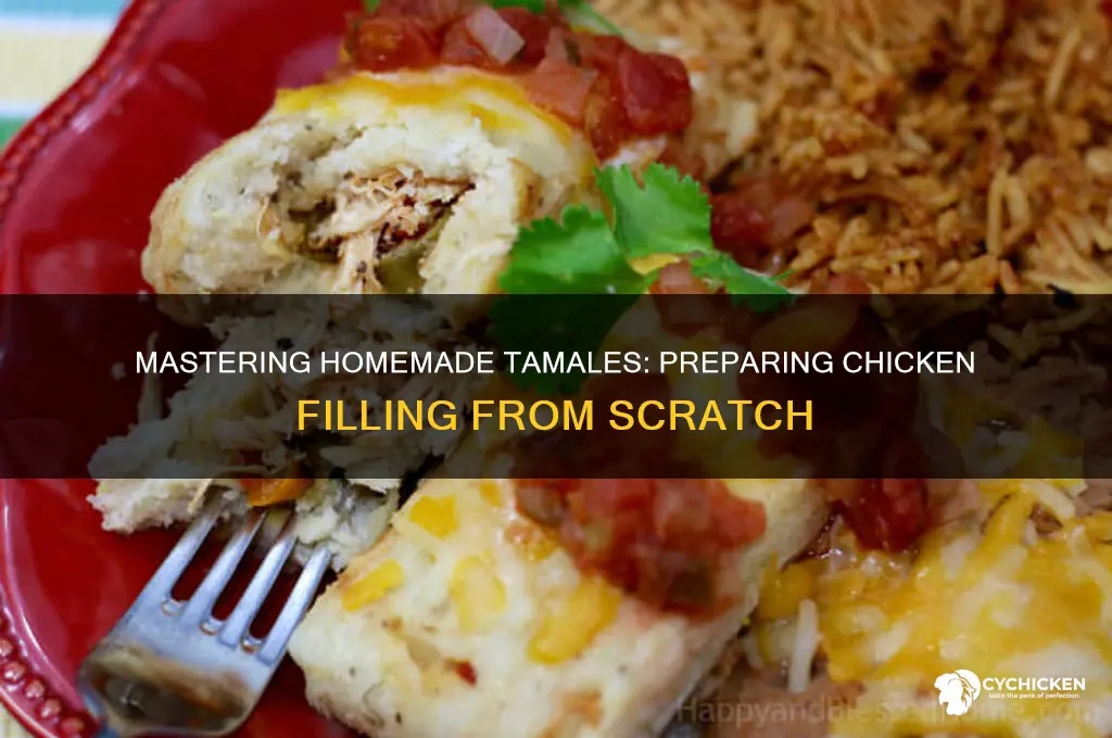 how to prepare chicken for tamales from scratch