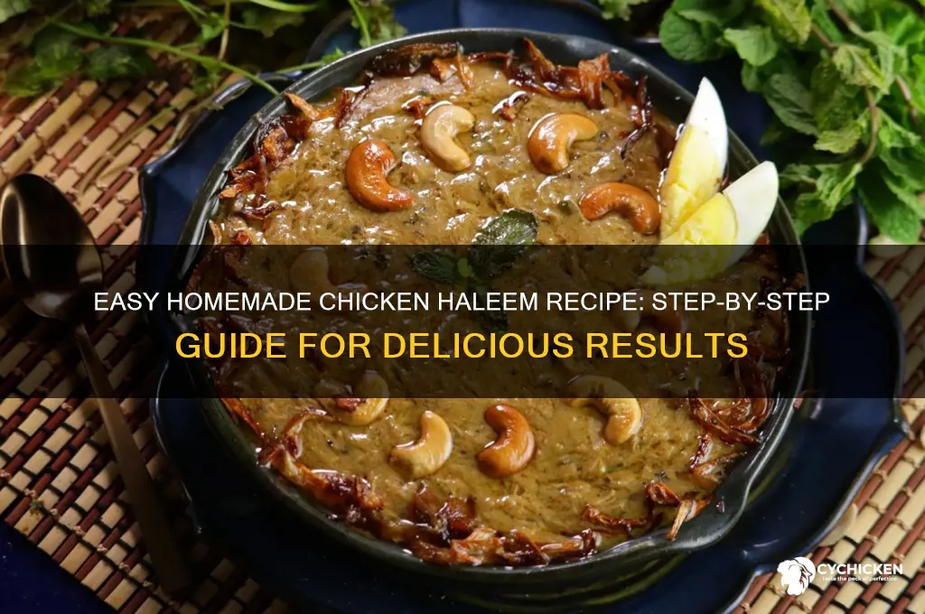 how to prepare chicken haleem at home