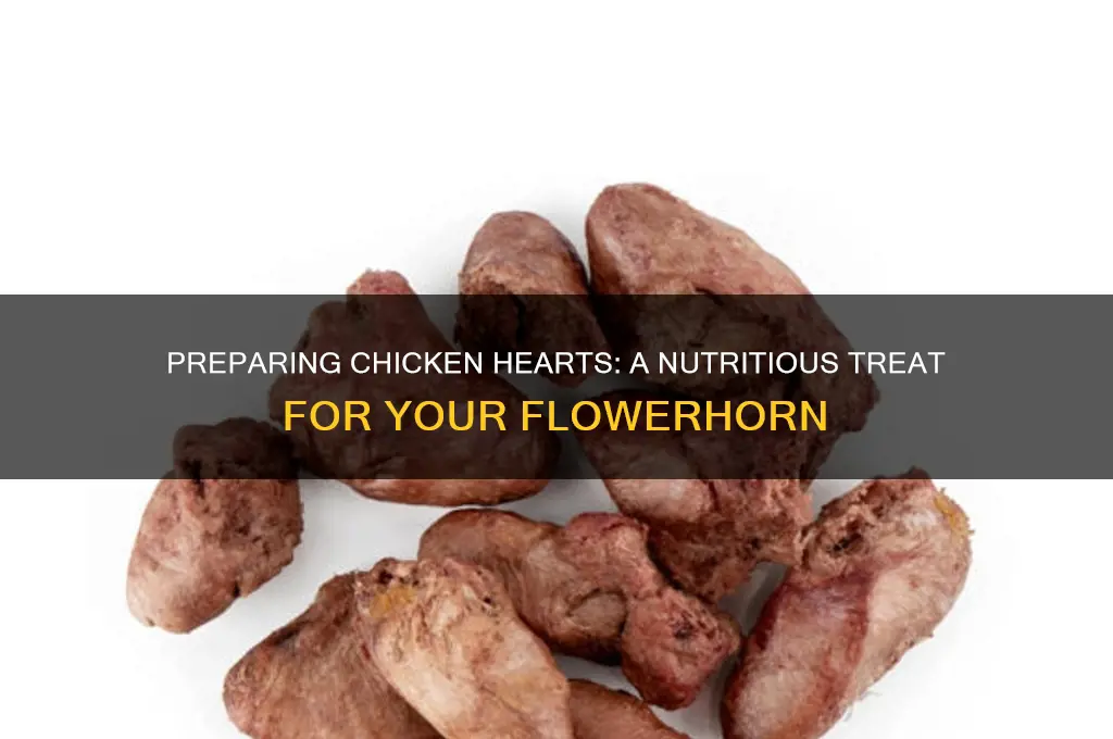 how to prepare chicken heart for flowerhorn