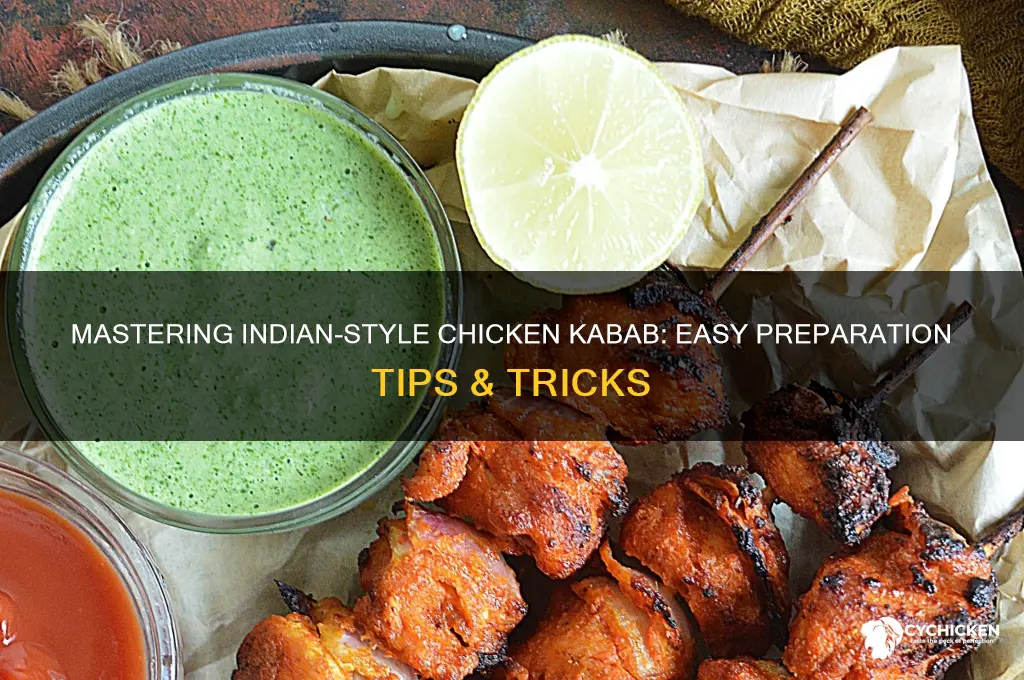 how to prepare chicken kabab indian style