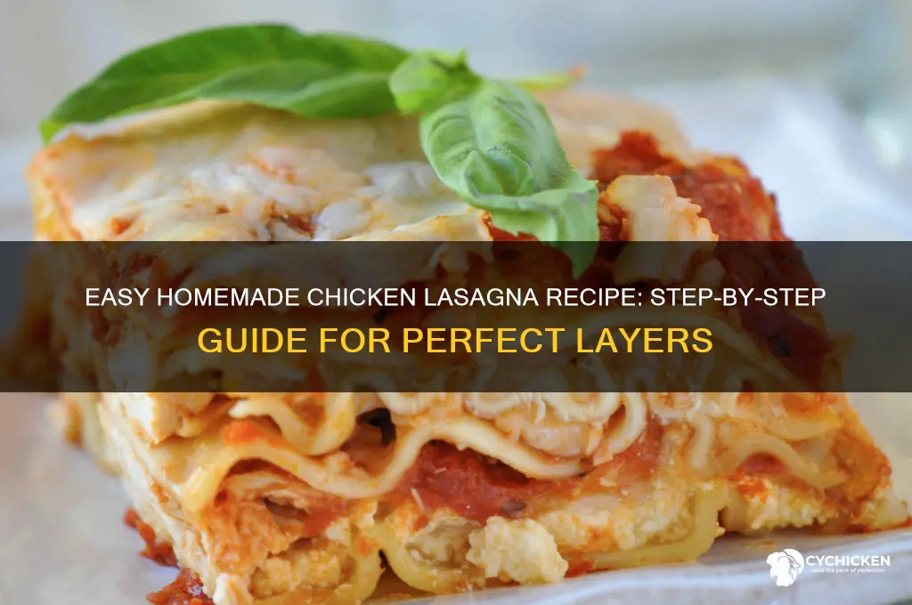 how to prepare chicken lasagna at home