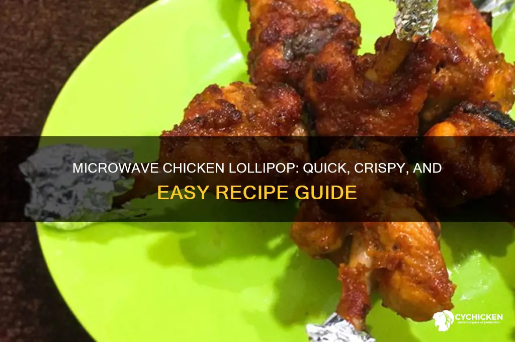 how to prepare chicken lollipop in microwave