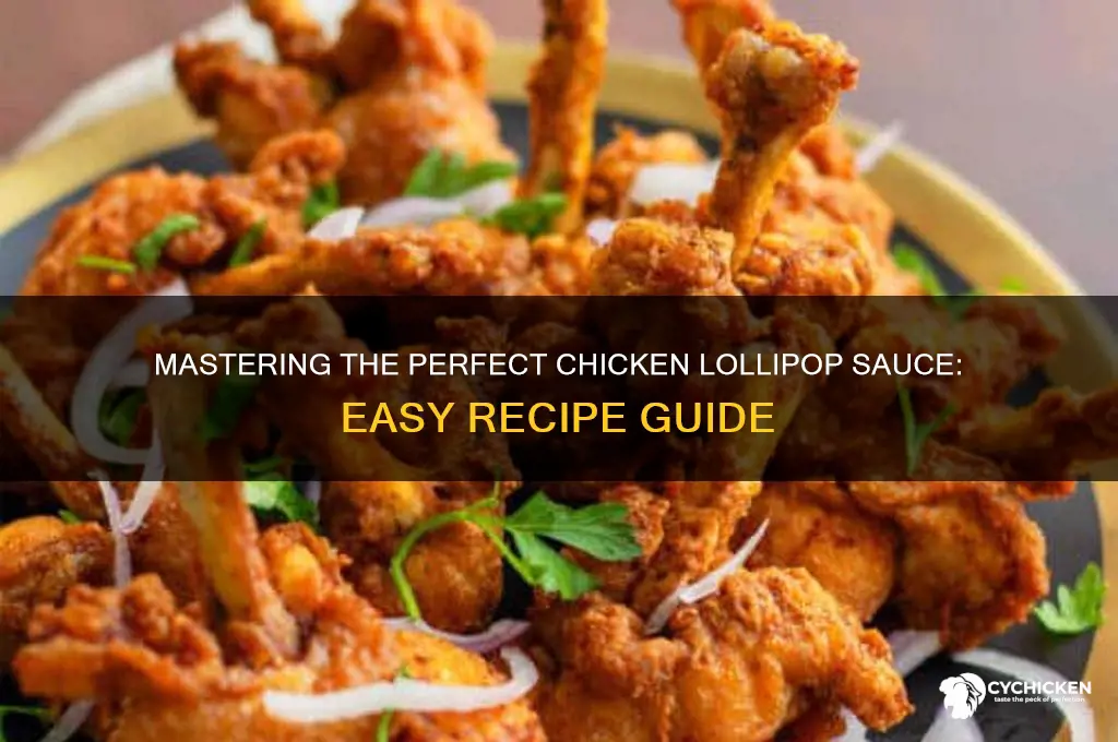 how to prepare chicken lollipop sauce