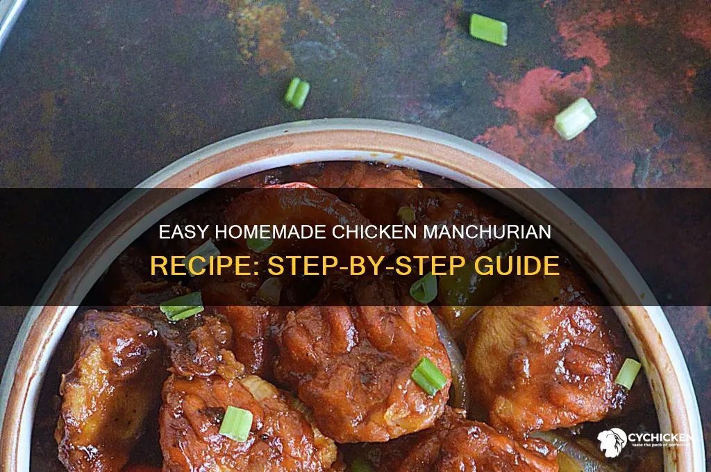 how to prepare chicken manchurian at home