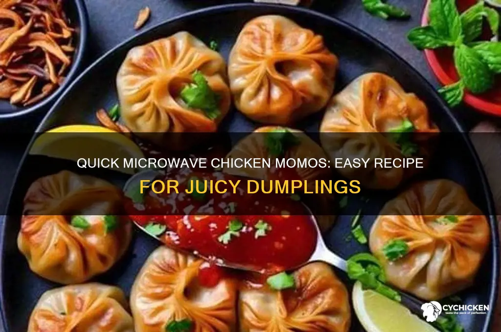 how to prepare chicken momos in microwave
