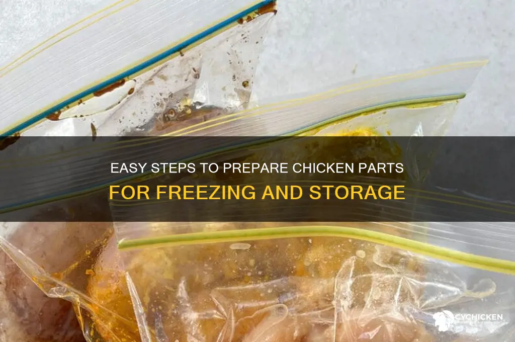 how to prepare chicken parts for freezing