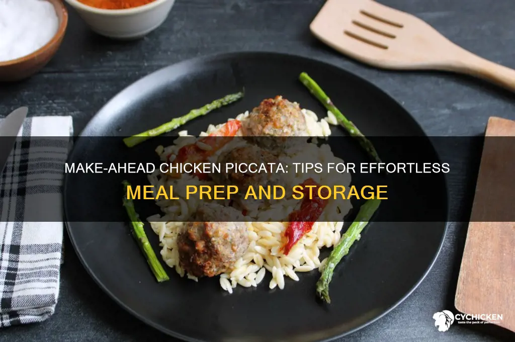 how to prepare chicken piccata ahead of time