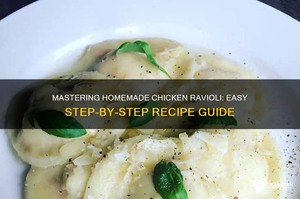 how to prepare chicken ravioli at home