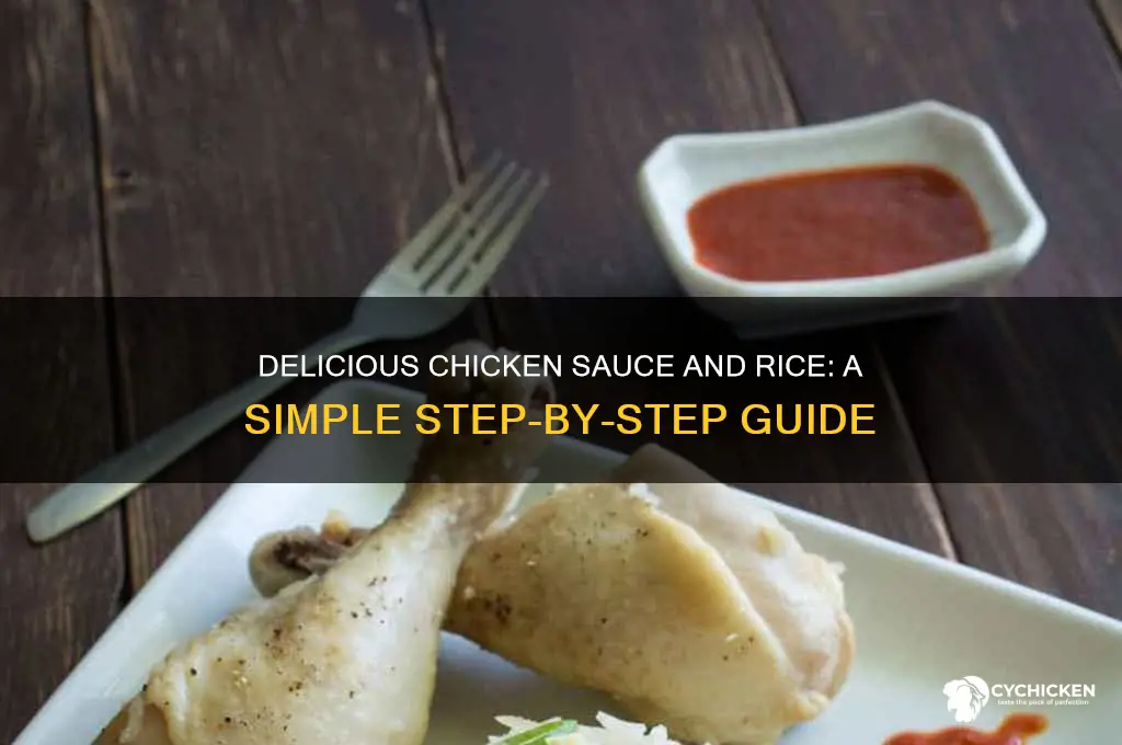 how to prepare chicken sauce and rice