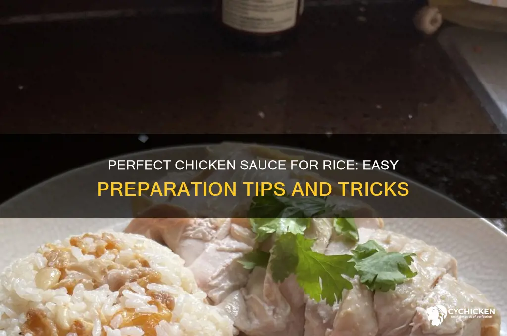 how to prepare chicken source for rice