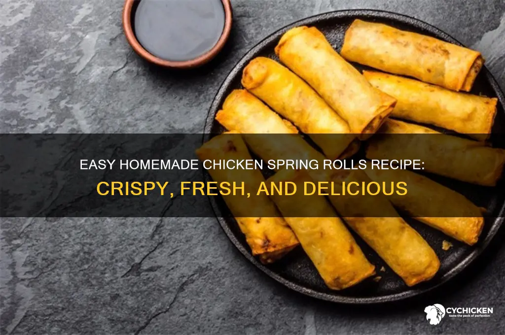 how to prepare chicken spring rolls at home