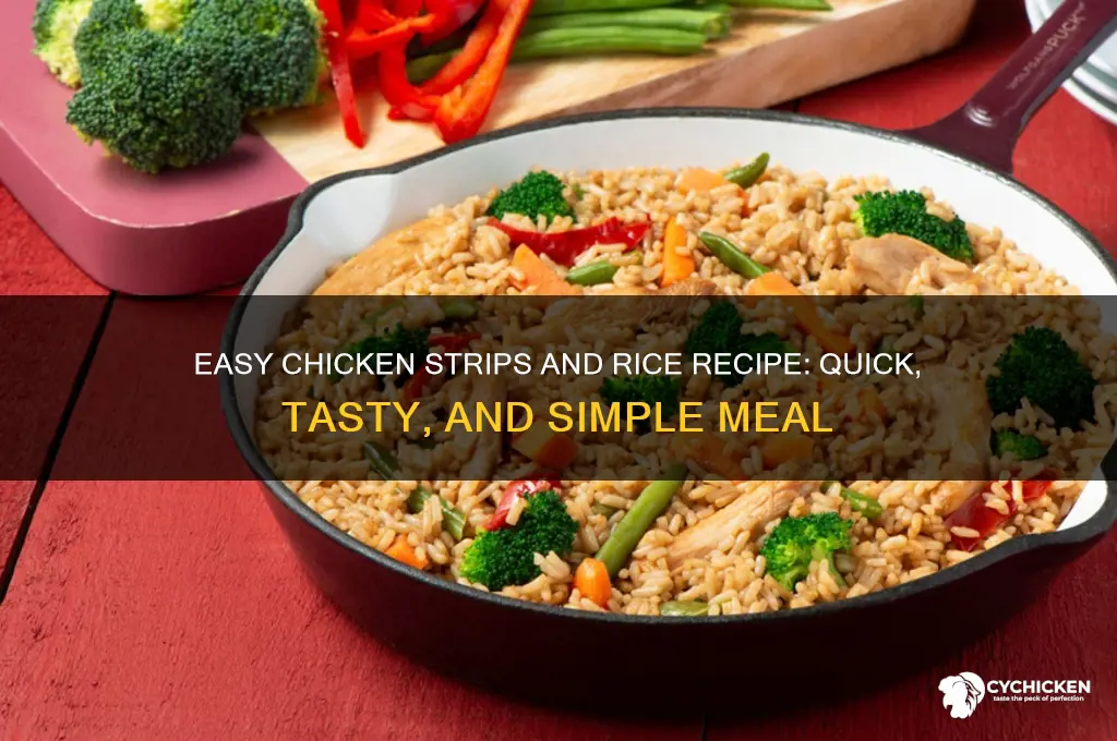 how to prepare chicken strips and rice