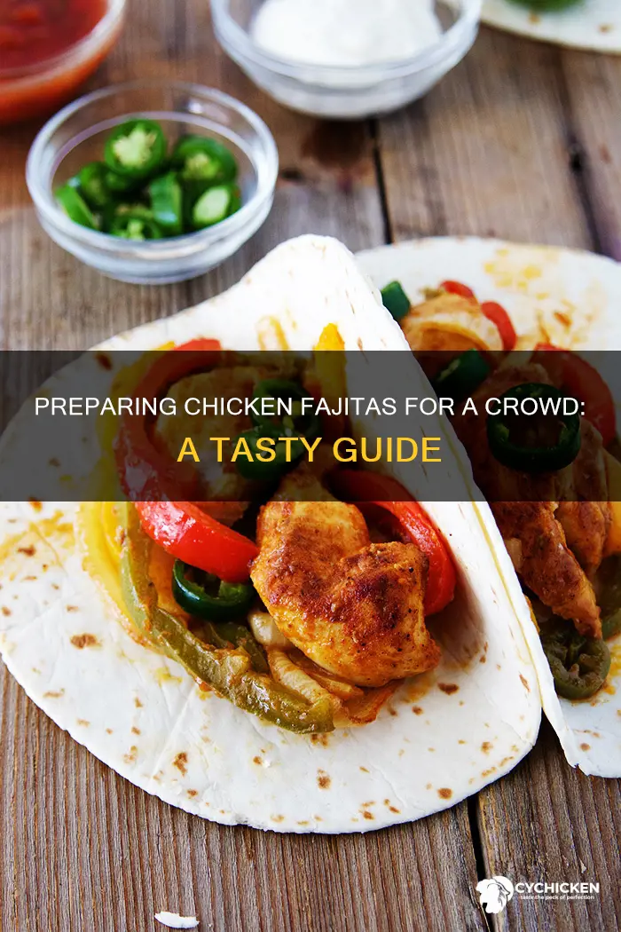 how to prepare fajita chicken for a large crowd