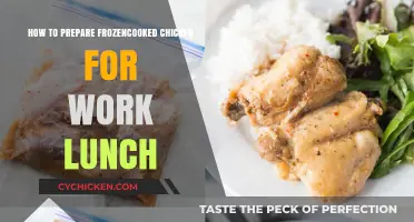 Quick & Easy: Prepping Frozen Cooked Chicken for Work Lunches