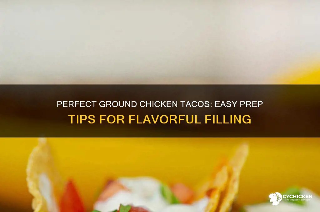 how to prepare ground chicken for tacos
