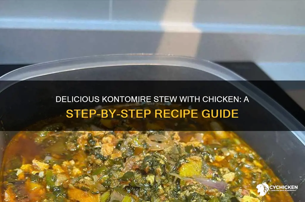 how to prepare kontomire stew with chicken