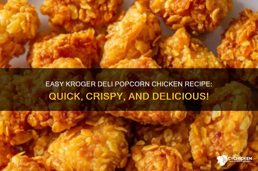 how to prepare kroger deli popcorn chicken