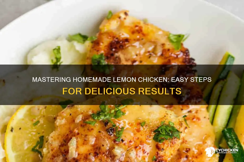 how to prepare lemon chicken at home