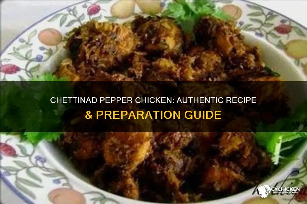 how to prepare pepper chicken in chettinad style