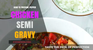 Spicy Pepper Chicken Semi-Gravy: Easy Recipe for Flavorful Delight
