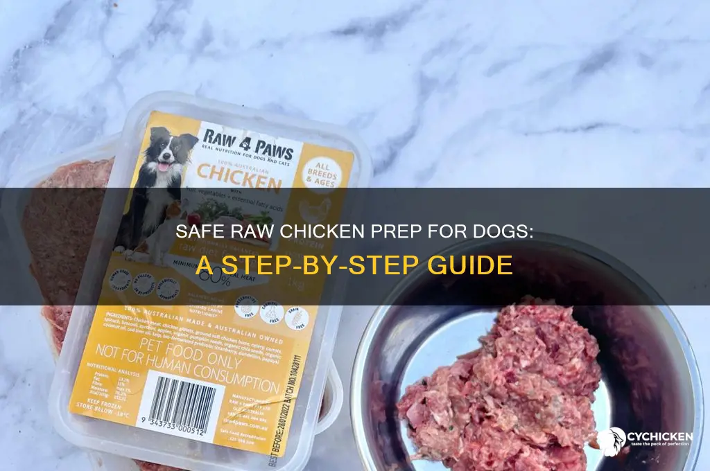 how to prepare raw chicken for dogs
