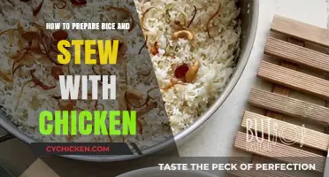 Delicious Chicken Stew and Perfect Rice: A Simple Cooking Guide