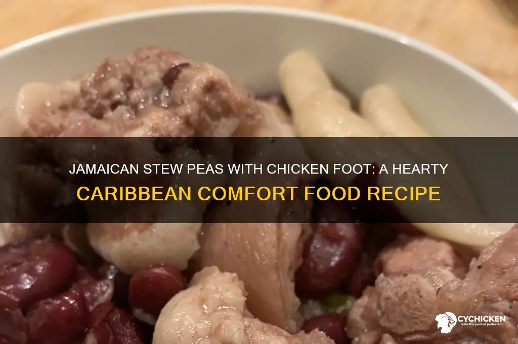 how to prepare stew peas with chicken foot
