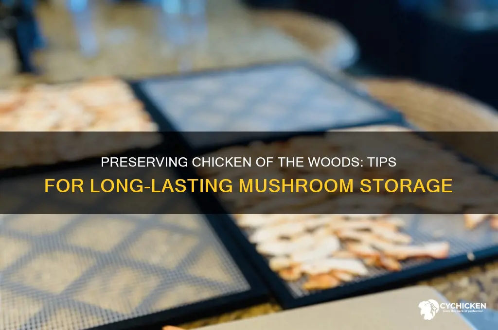 how to preserve chicken of the woods mushroom