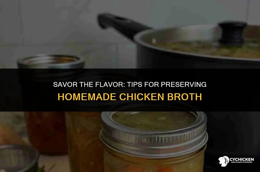 how to preserve homemade chicken broth