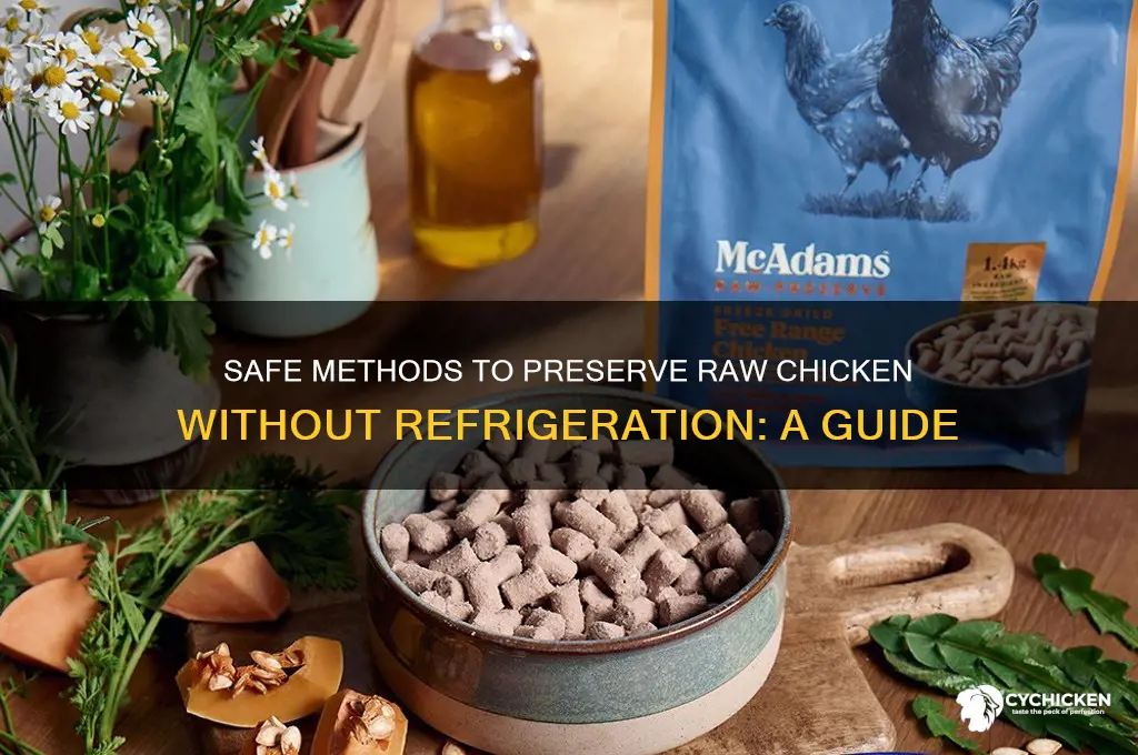 how to preserve raw chicken without fridge