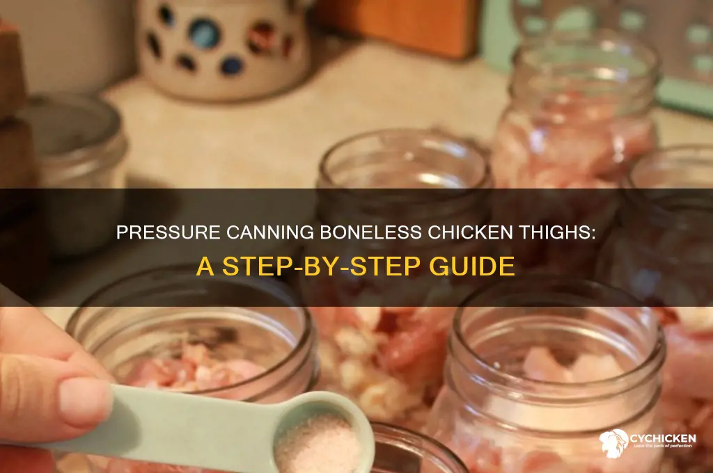 how to pressure can boneless chicken thighs