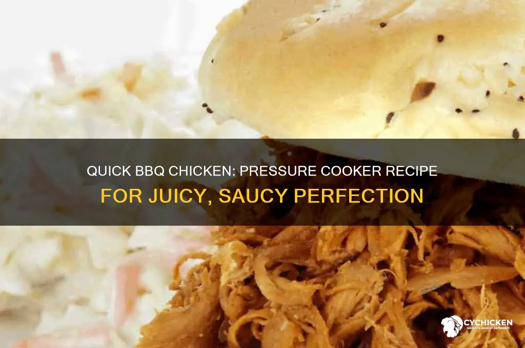how to pressure cook chicken in barbeque sauce