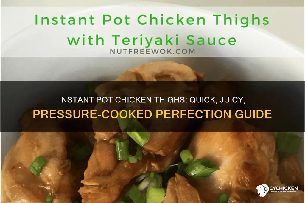 how to pressure cook chicken thighs in an instant pot