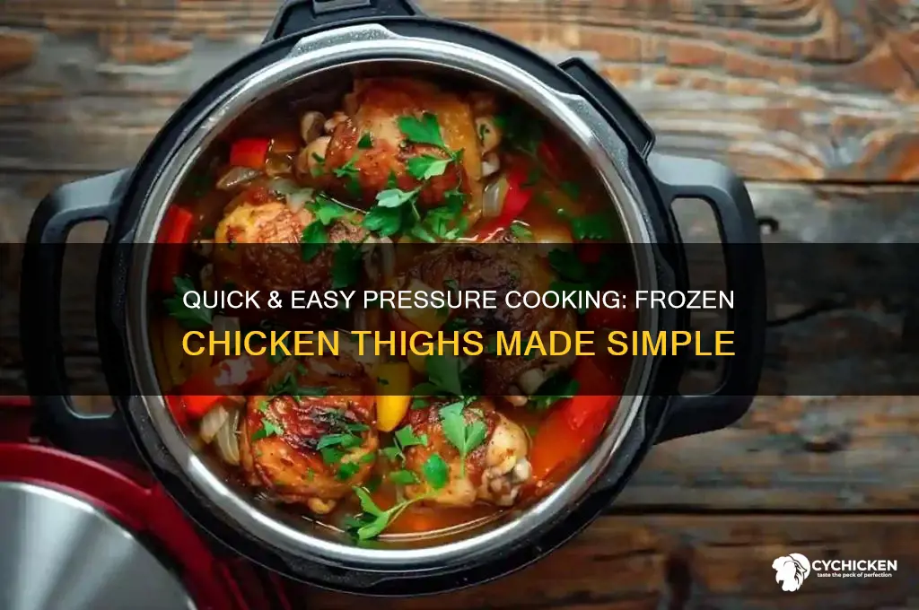 how to pressure cook frozen chicken thighs