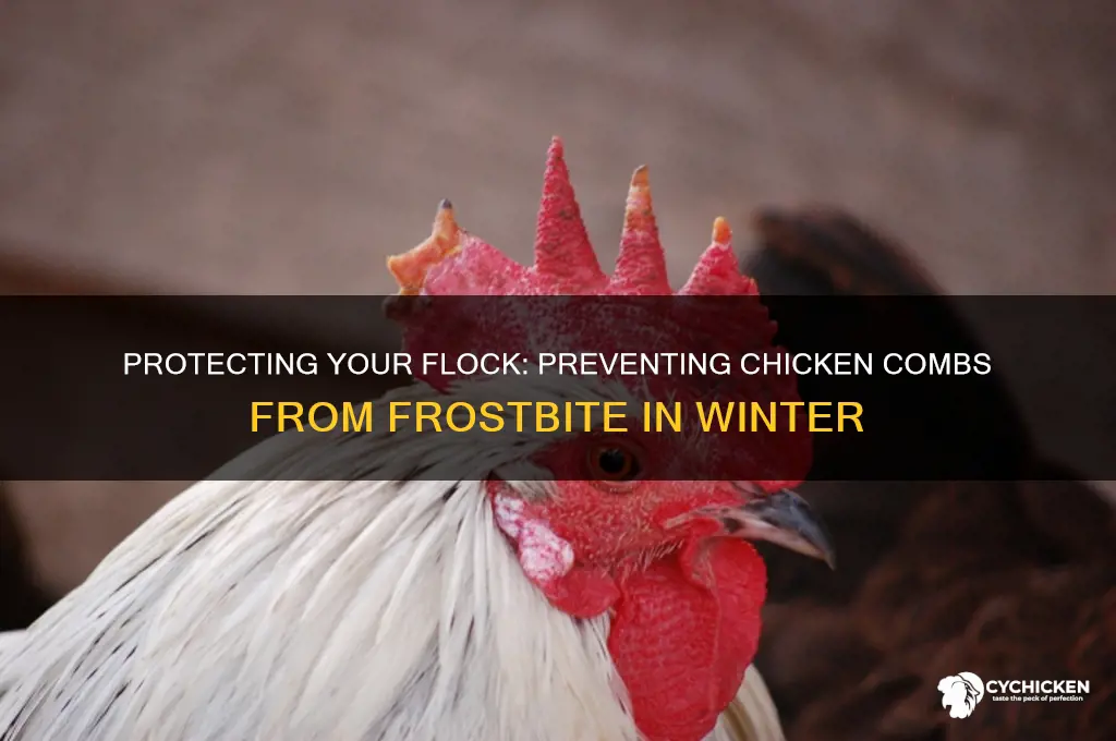 how to prevent chicken comb from frost bite