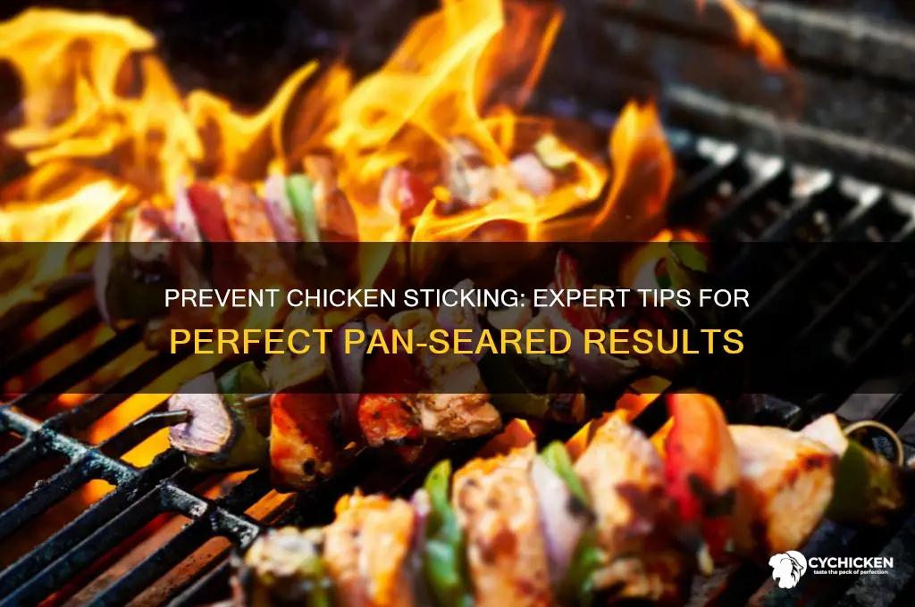 how to prevent chicken from sticking to pan
